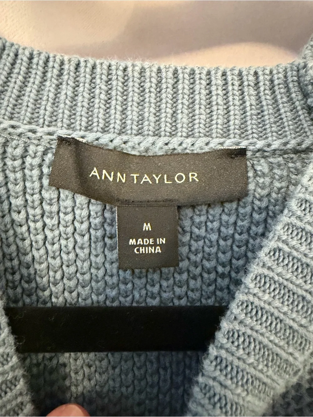 Ann Taylor Puff Sleeve Crewneck Sweater